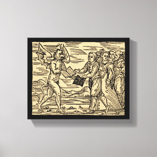 Satan's Witches Swap Texts 8x10 Canvas Print