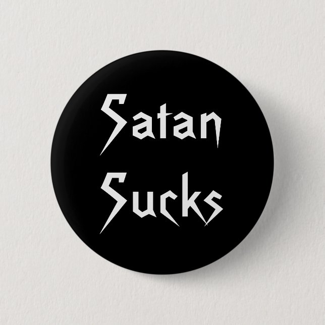 SatanSucks Pinback Button (Front)