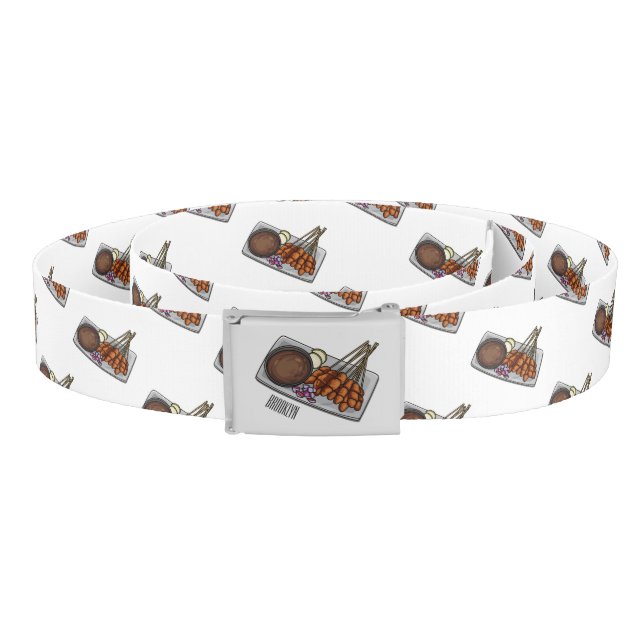 Satay cartoon illustration  belt (Coil)