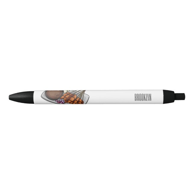 Satay cartoon illustration pen (Front)