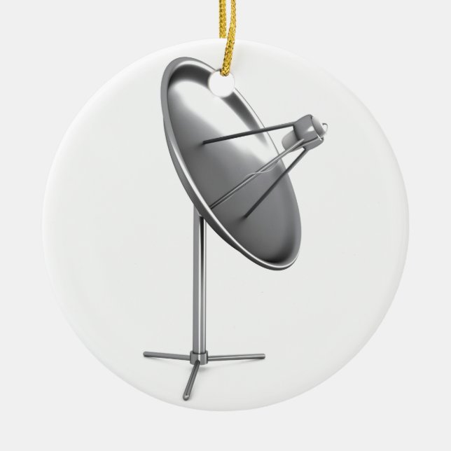 Satelite dish ceramic ornament (Front)