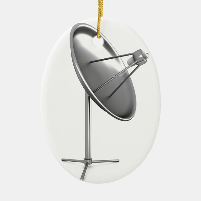 Satelite dish ceramic ornament (Front)