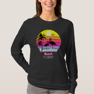 Satellite Beach Florida Fl Summer Vintage Sunset S T-Shirt