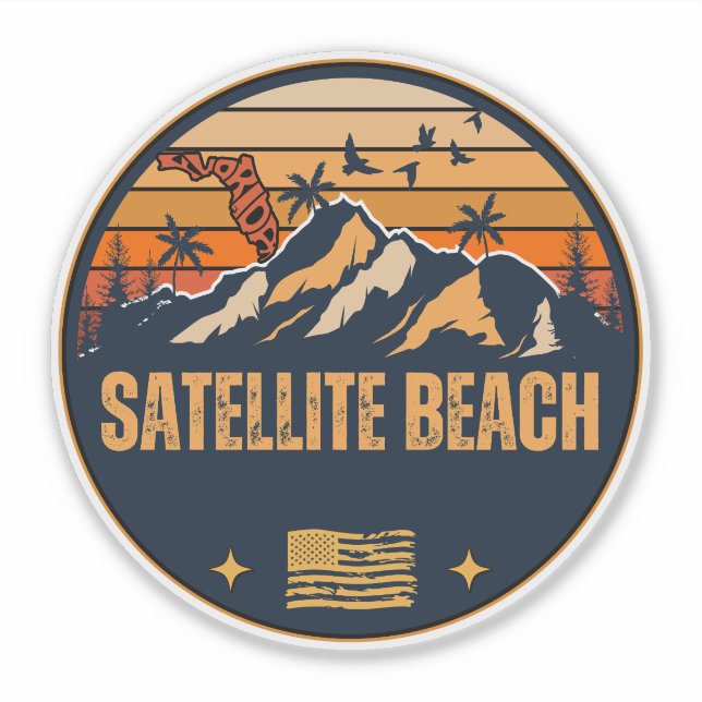 Satellite Beach, Florida  Sticker (Front)