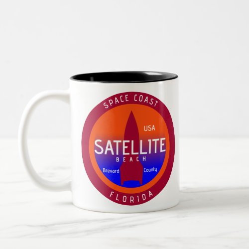 Satellite Beach Space Coast Two_Tone Coffee Mug