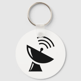 satellite-dish_Vector_Clipart Keychain
