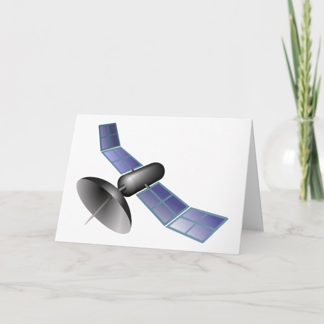 Satellite Greeting Cards (Front)