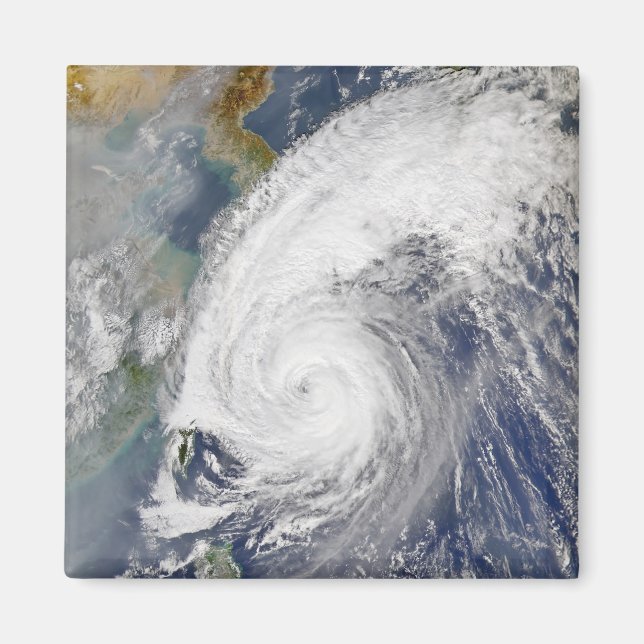 Satellite image of a typhoon magnet (Front)