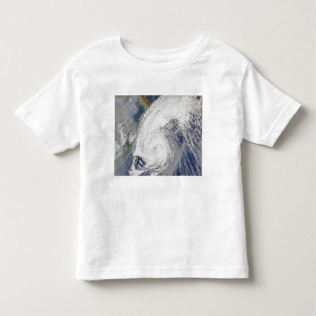 Satellite image of a typhoon toddler t-shirt (Front)