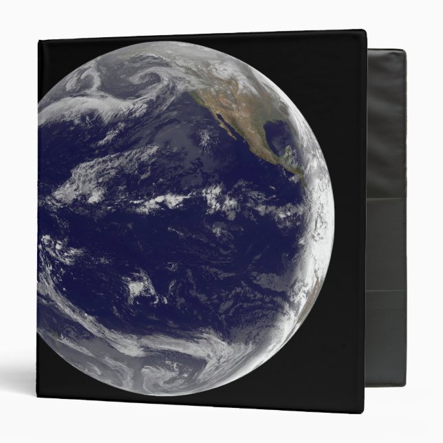 Satellite image of Earth 2 3 Ring Binder (Front/Inside)