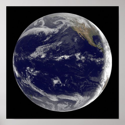 Satellite image of Earth 2 Poster