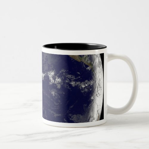 Satellite image of Earth 2 Two_Tone Coffee Mug