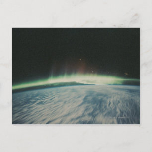 Satellite Image of Northern Lights Postcard