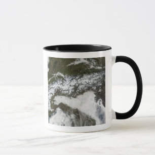 Satellite image of The Alps mountain range Mug