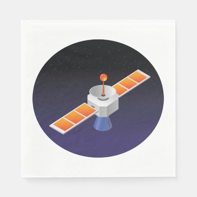 Satellite In Space Napkins (Front)