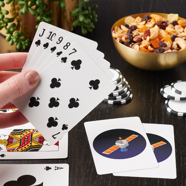 Satellite In Space Poker Cards (Creator Uploaded)
