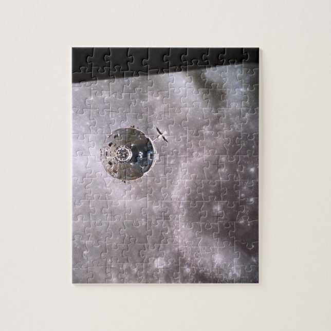 Satellite Orbiting in Space Jigsaw Puzzle (Vertical)
