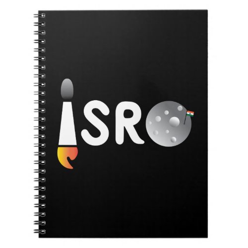 Satellite Scribbles ISRO Rocket Spiral Notebook