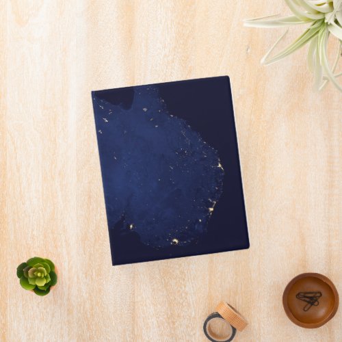 Satellite The Night Lights Of Australia Mini Binder