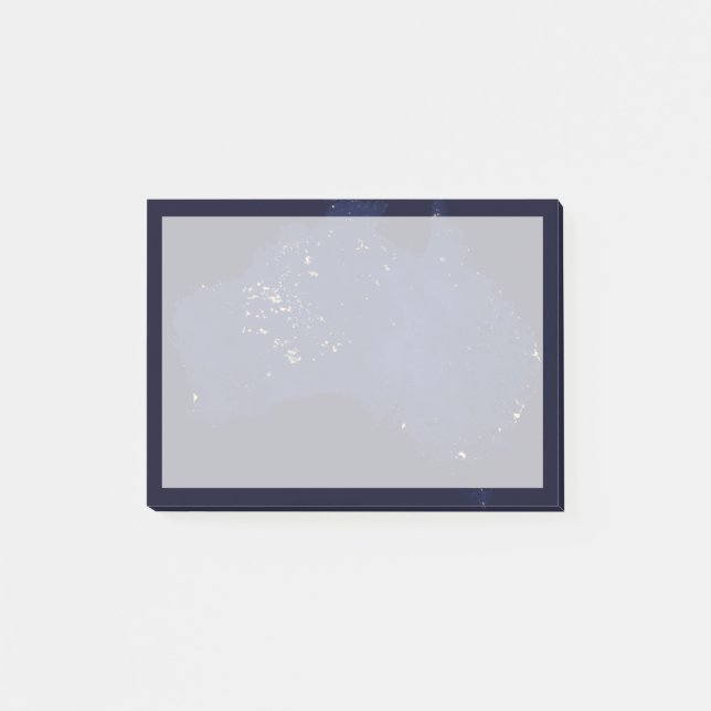 Satellite The Night Lights Of Australia. Post-it Notes (Front)