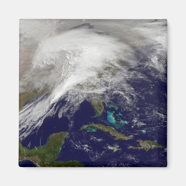 Satellite view of a massive winter storm magnet (Front)