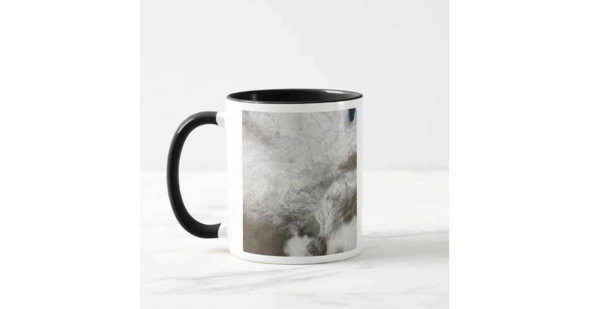 Satellite View Of A Severe Winter Storm Mug Zazzle Com