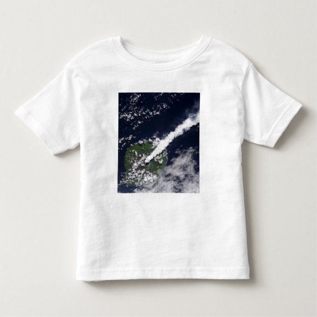 Satellite view of a thick, steam-rich plume toddler t-shirt (Front)