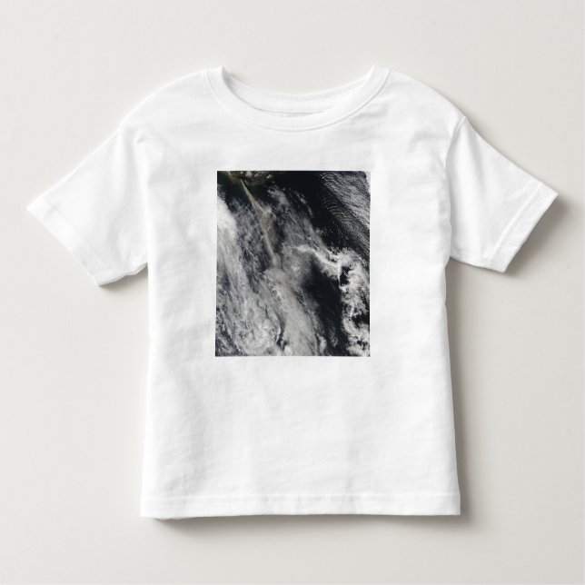 Satellite view of an ash plume 2 toddler t-shirt (Front)
