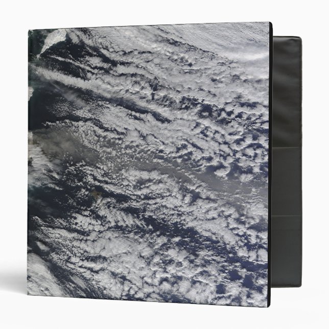 Satellite view of an ash plume 3 3 ring binder (Front/Inside)