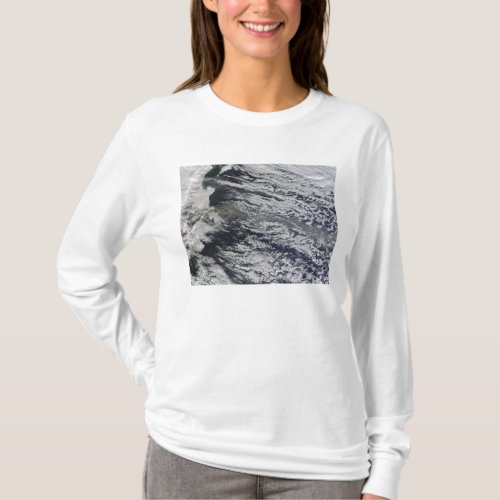 Satellite view of an ash plume 3 T_Shirt