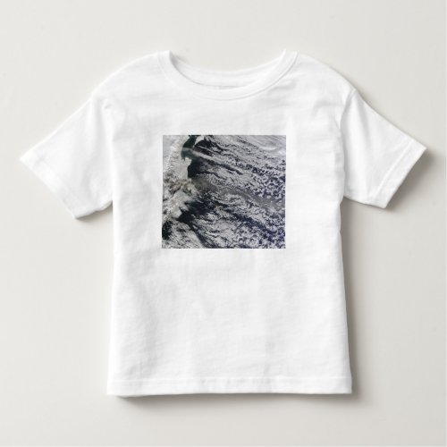 Satellite view of an ash plume 3 toddler t_shirt