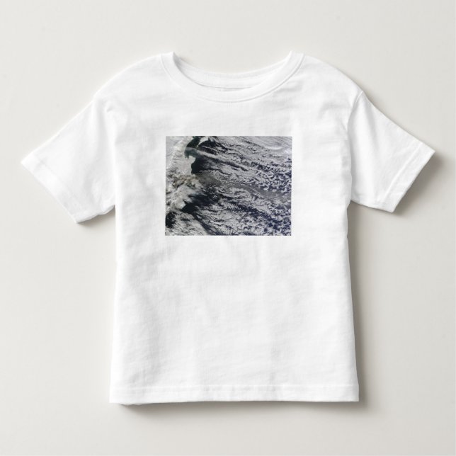 Satellite view of an ash plume 3 toddler t-shirt (Front)