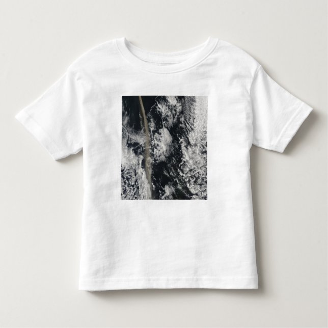 Satellite view of an ash plume toddler t-shirt (Front)
