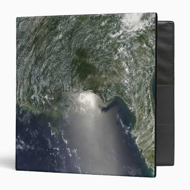Satellite view of an oil spill 3 ring binder (Front/Inside)