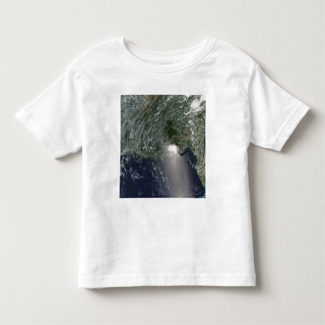 Satellite view of an oil spill toddler t-shirt (Front)