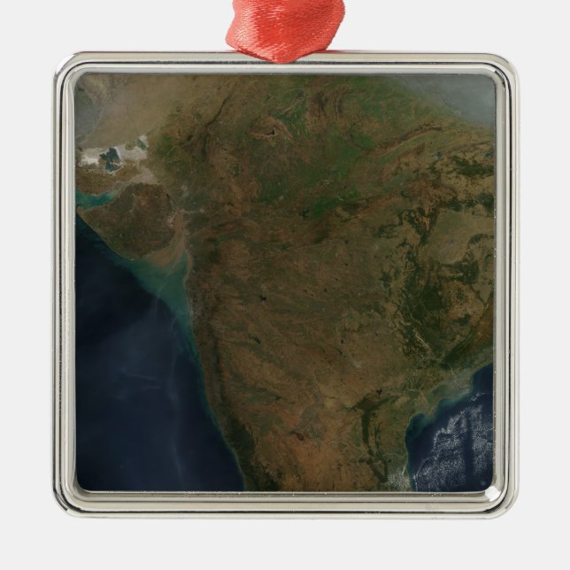 Satellite view of Central India Metal Ornament (Front)