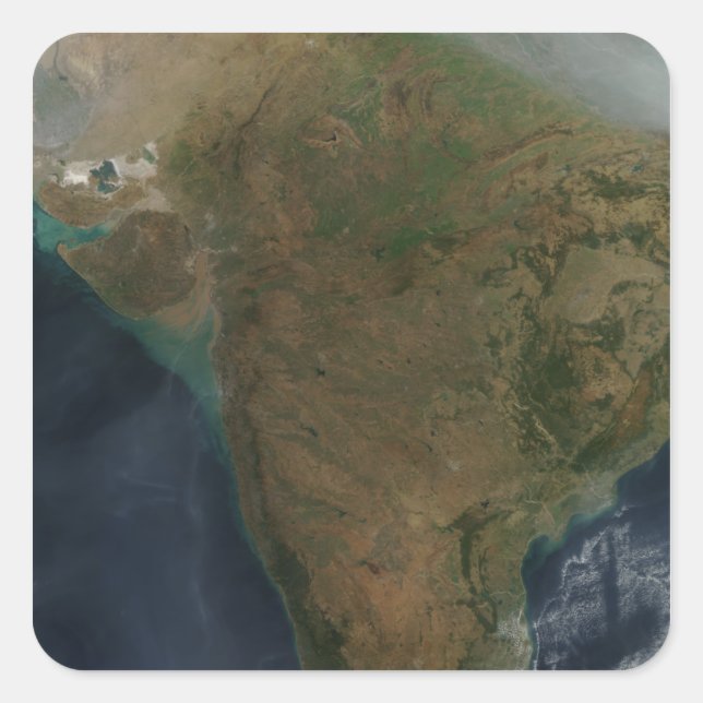 Satellite view of Central India Square Sticker (Front)