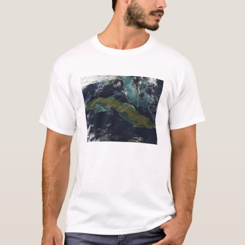 Satellite view of Cuba T_Shirt