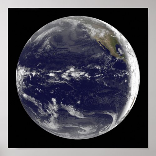 Satellite view of Earth Poster