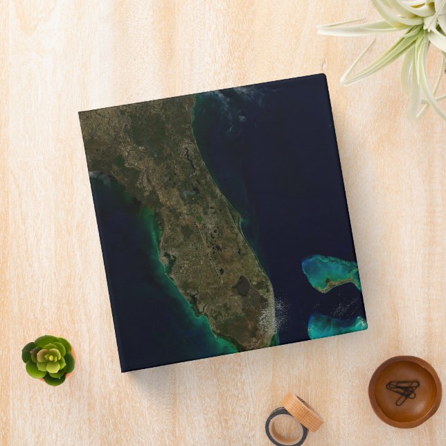 Satellite View Of Florida. 3 Ring Binder (In Situ)