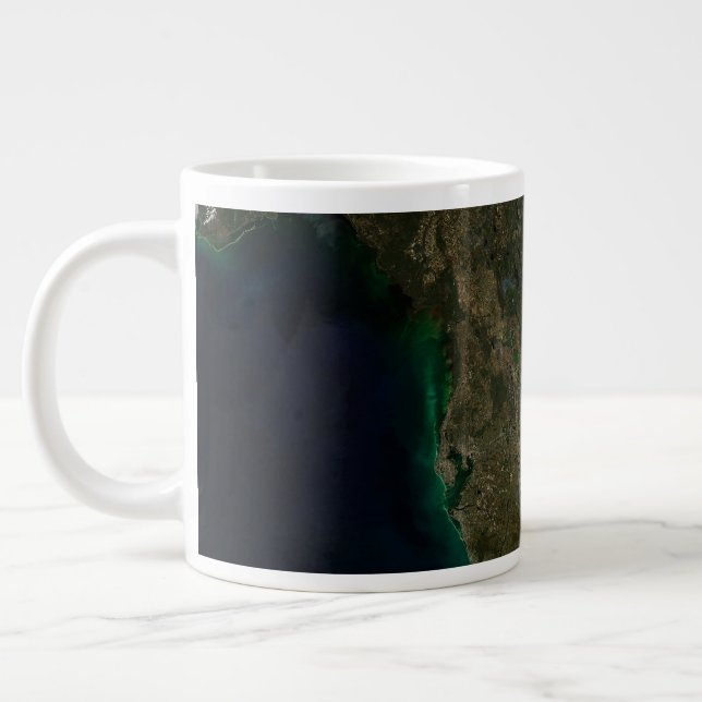 Satellite View Of Florida. Giant Coffee Mug (Left)