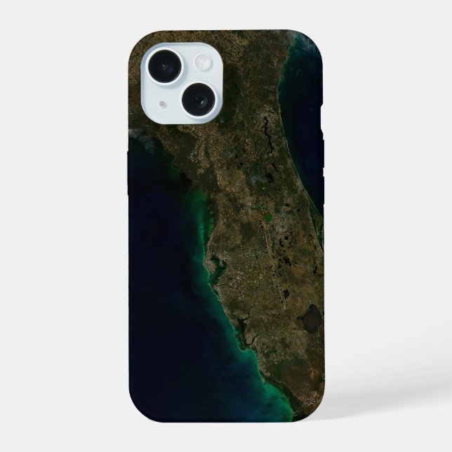 Satellite View Of Florida. Iphone Case (Back)