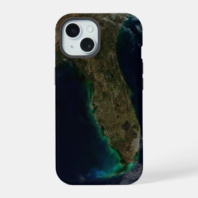 Satellite View Of Florida. Iphone Case (Back)