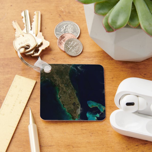 Satellite View Of Florida. Keychain (Desk)