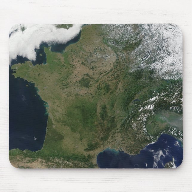 Satellite view of France Mouse Pad (Front)