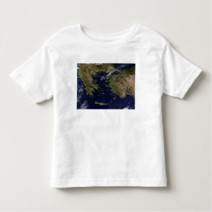 Satellite view of Greece and Turkey Toddler T-shirt