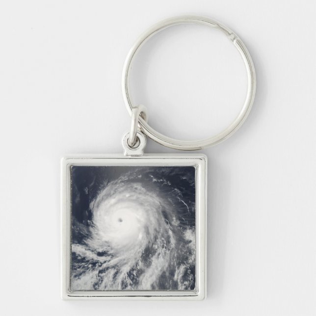 Satellite view of Hurricane Celia Keychain (Front)