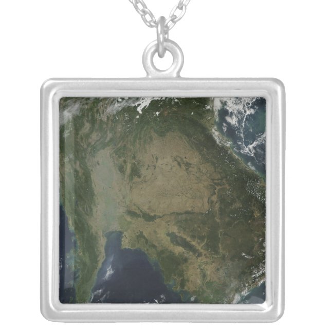 Satellite view of Indochina Silver Plated Necklace (Front)