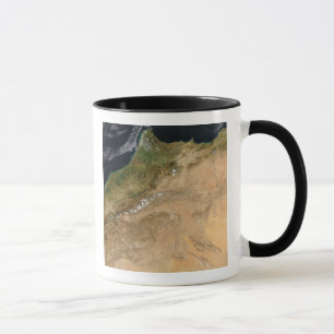 Satellite view of Morocco Mug