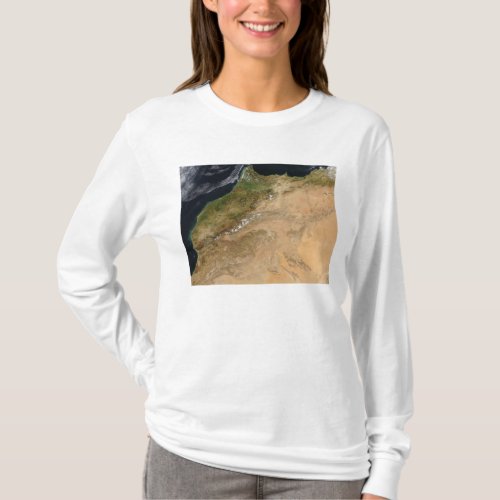 Satellite view of Morocco T_Shirt
